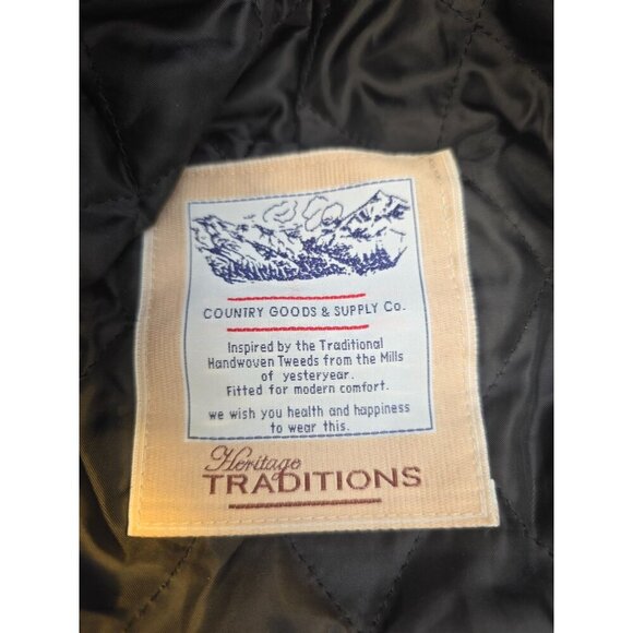 Heritage Traditions Retro Paperboy Cap Wool Patchwork Olive Brown Stretch Band O - Picture 7 of 10